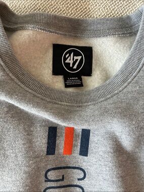 Chicago Bears 47 Men's Gray Crewneck Sweatshirt. Good Better Best